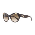 Versace Oval Sunglasses V1 // Havana + Gold