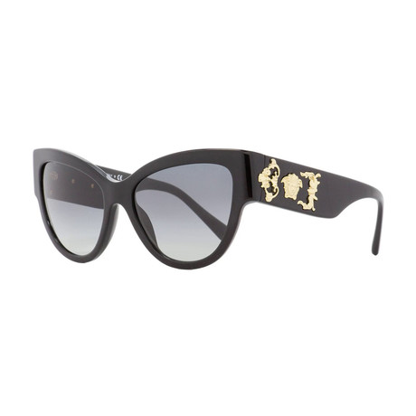 Versace Cateye Sunglasses // Black + Gold