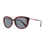 Versace Oval Sunglasses // Black + Red