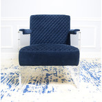 Cooper Collection // Acrylic + Velvet Accent Chair