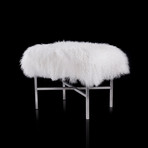 Mercer Collection // Mongolian Lamb Fur Ottoman