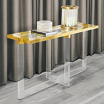 Mercer Collection // Lucite Clear Console