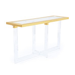 Mercer Collection // Lucite Clear Console