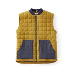 Cambric Quilted Gilet // Mustard (M)