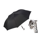 Silver Tiger Folding Umbrella // Black