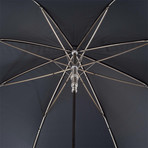 Long Umbrella + Swarovski® Skull Handle // Black