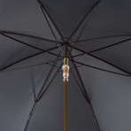 Gold Horse Umbrella // Black