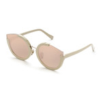 Women's Cat-Eye Sunglasses // Blush + Rose Gold