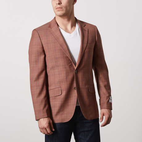 Slim Fit Sport Jacket // Brick Red (US: 38R)