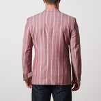 Slim Fit Sport Jacket // Purple + Red (US: 40R)