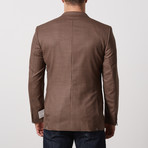 Slim Fit Sport Jacket // Chocolate Brown (US: 46R)