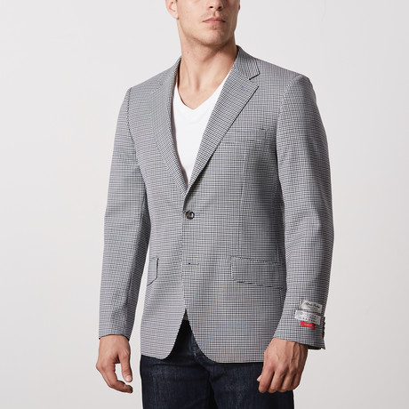 Slim Fit Sport Jacket // White + Black (US: 38R)