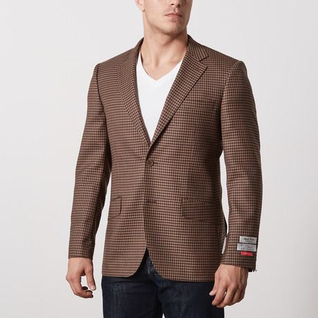 Slim Fit Sport Jacket // Chocolate Brown (US: 38R)