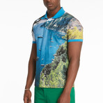 Aditya Polo T-Shirt // Blue Aster (S)