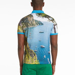 Aditya Polo T-Shirt // Blue Aster (S)