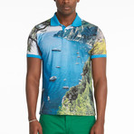 Aditya Polo T-Shirt // Blue Aster (S)