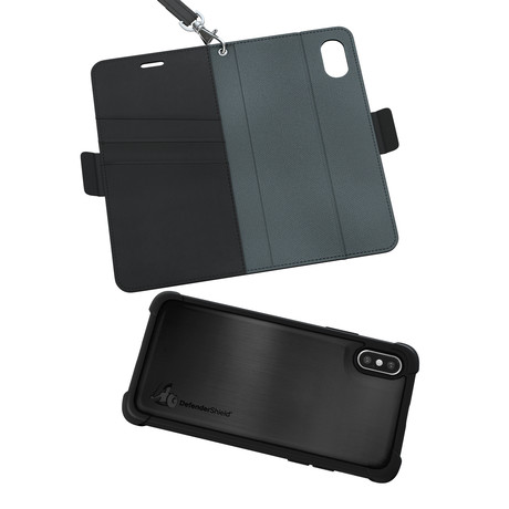 EMF Radiation Protection Wallet Case // Gray (iPhone 7/8)