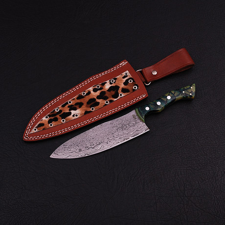 Damascus Kitchen Knife // 9891