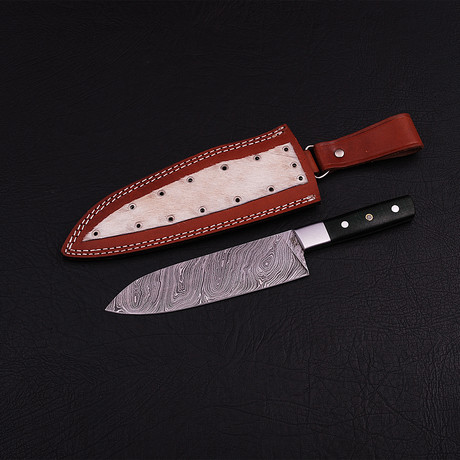 Damascus Kitchen Knife // 9892