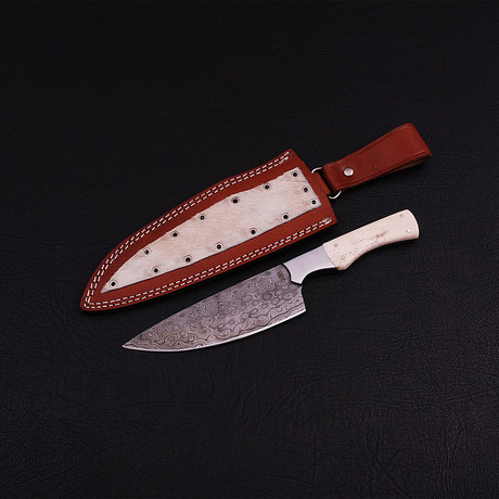Damascus Kitchen Knife // 9893