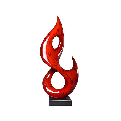 Flame Sculpture // Red