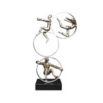 3 Acrobats Sculpture // Gold