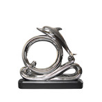 Dolphin Sculpture // Chrome