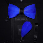 Feather Bow Tie V2 // Blue