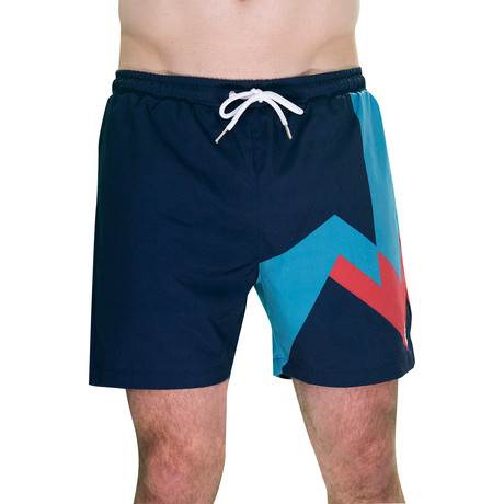 Retro Slide Comfort Flex Board Shorts (Small)