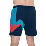 Retro Slide Comfort Flex Board Shorts (Small)