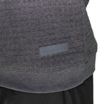 Textured Sport Fit Hoodie // Grey (Small)