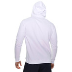 Textured Sport Fit Hoodie // White (Small)