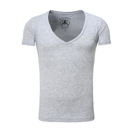 Basic V-Neck // Gray (S)