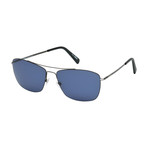 Montblanc Men's Ultra Lightweight Navigator Sunglasses // Gunmetal + Gray