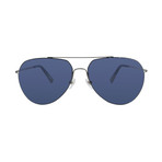 Montblanc Men's Ultra Lightweight Aviator Sunglasses // Gunmetal + Gray