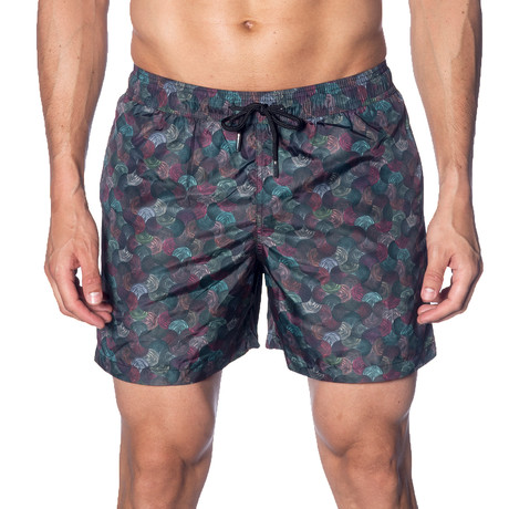 Swim Trunks // Green Print (S)