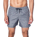 Swim Trunks // White Skulls (S)