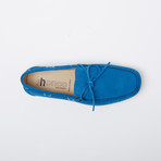 Ramos Suede Leather Loafer // Blue + Suede Shoelaces (Euro: 40)