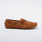 Brennan Suede Leather Loafer // Brown + Leather Shoelaces (Euro: 46)