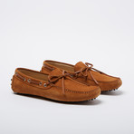 Brennan Suede Leather Loafer // Brown + Leather Shoelaces (Euro: 46)
