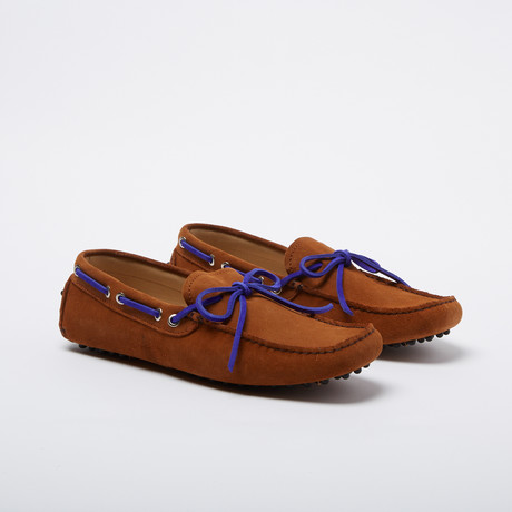 Ritter Suede Leather Loafer // Setter + Blue Suede Shoelaces (Euro: 39)