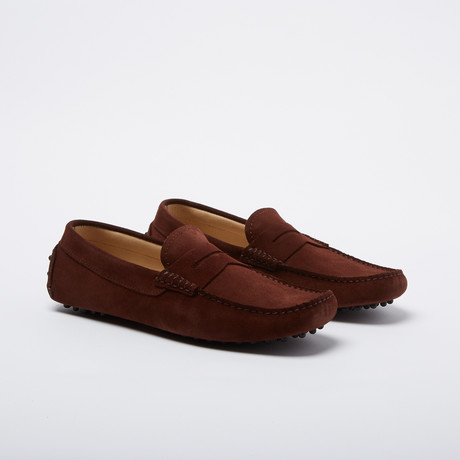 Bowers Suede Leather Loafer // Brown (Euro: 39)