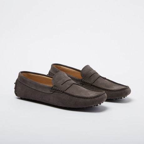 Carpenter Suede Leather Loafer // Dark Gray (Euro: 39)