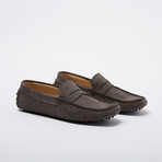 Carpenter Suede Leather Loafer // Dark Gray (Euro: 42)