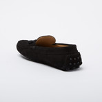John Suede Leather Loafer // Black + Leather Tassels (Euro: 41)