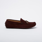 Pena Suede Leather Loafer // Bordeaux + Brown Leather Tassels (Euro: 41)