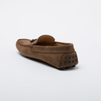 Delacruz Suede Leather Loafer // Taupe + Black (Euro: 47)