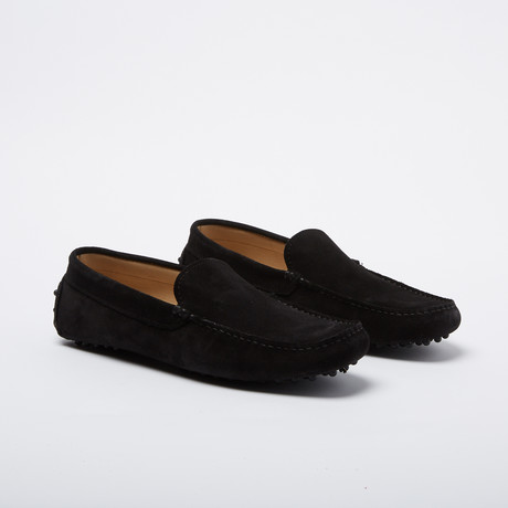Harrell Suede Leather Loafer // Black (Euro: 39)