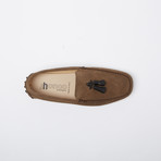 Delacruz Suede Leather Loafer // Taupe + Black (Euro: 47)
