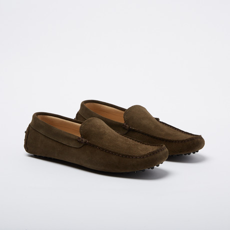 Stafford Suede Leather Loafer // Green (Euro: 39)